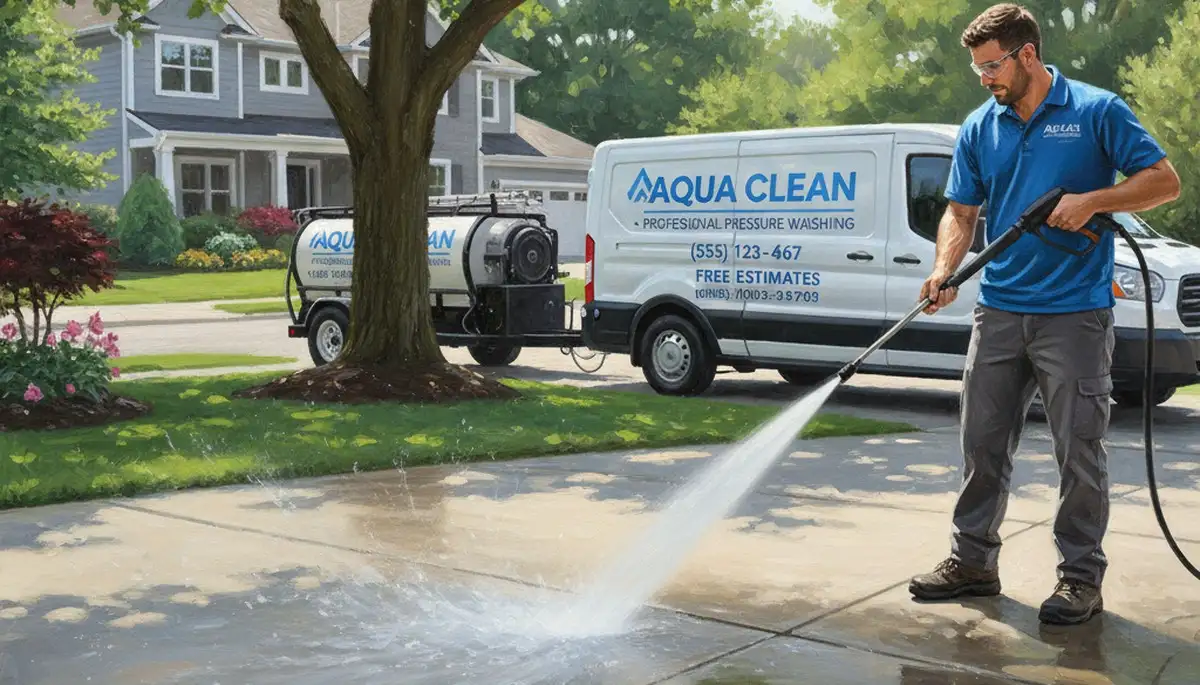 Concrete pressure cleaning in Olathe, KS for driveways and patios by Olathe Paint Pros