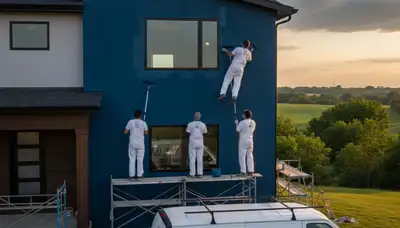 Professional painters providing exterior and interior painting services in Olathe, KS