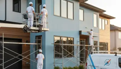 Exterior house painting in Olathe, KS by Olathe Paint Pros for weather-ready home protection