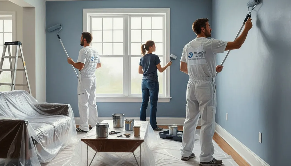 Interior house painting in Olathe, KS by Olathe Paint Pros with clean, professional finishes