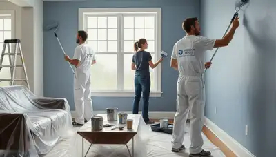 Interior house painting in Olathe, KS by Olathe Paint Pros with clean, professional finishes