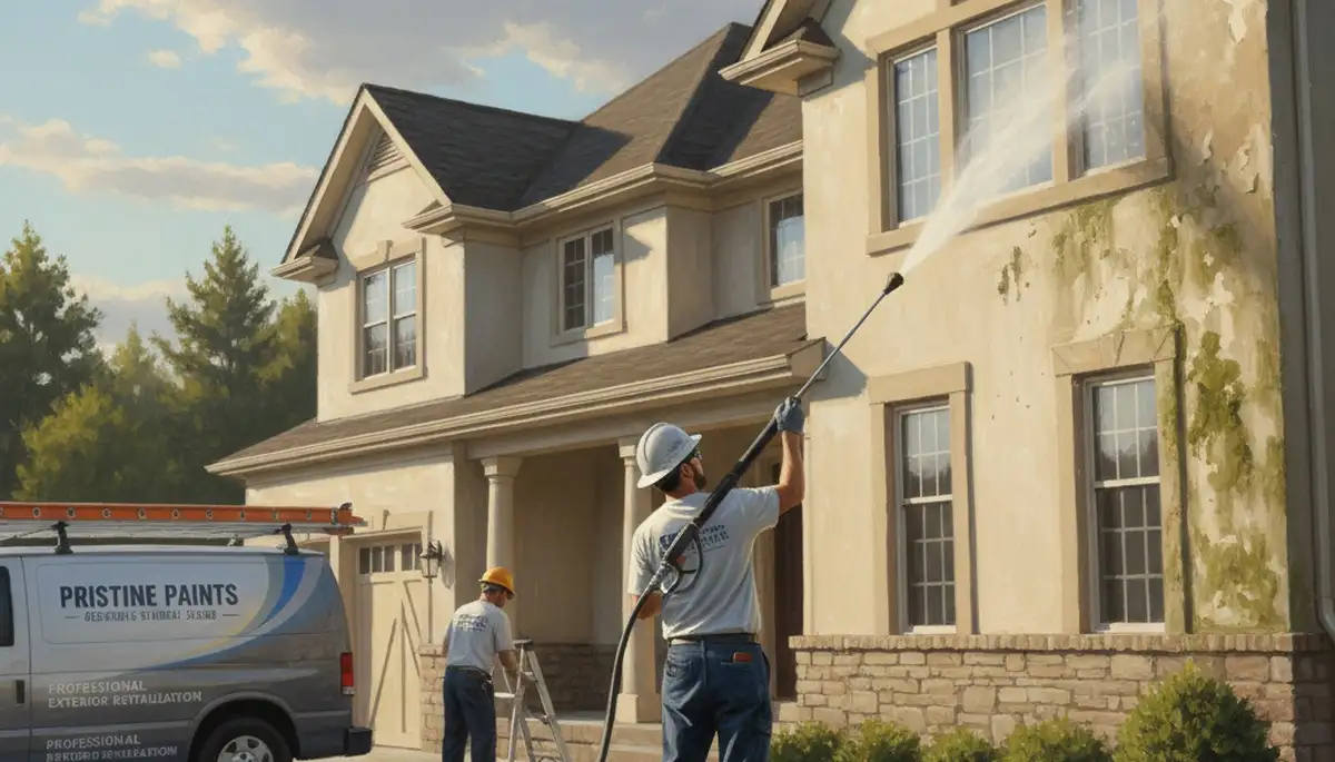 Pressure washing exterior surfaces in Olathe, KS for a cleaner, well-maintained home