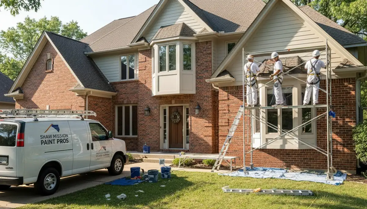 Professional painters providing exterior and interior painting services in Olathe, KS